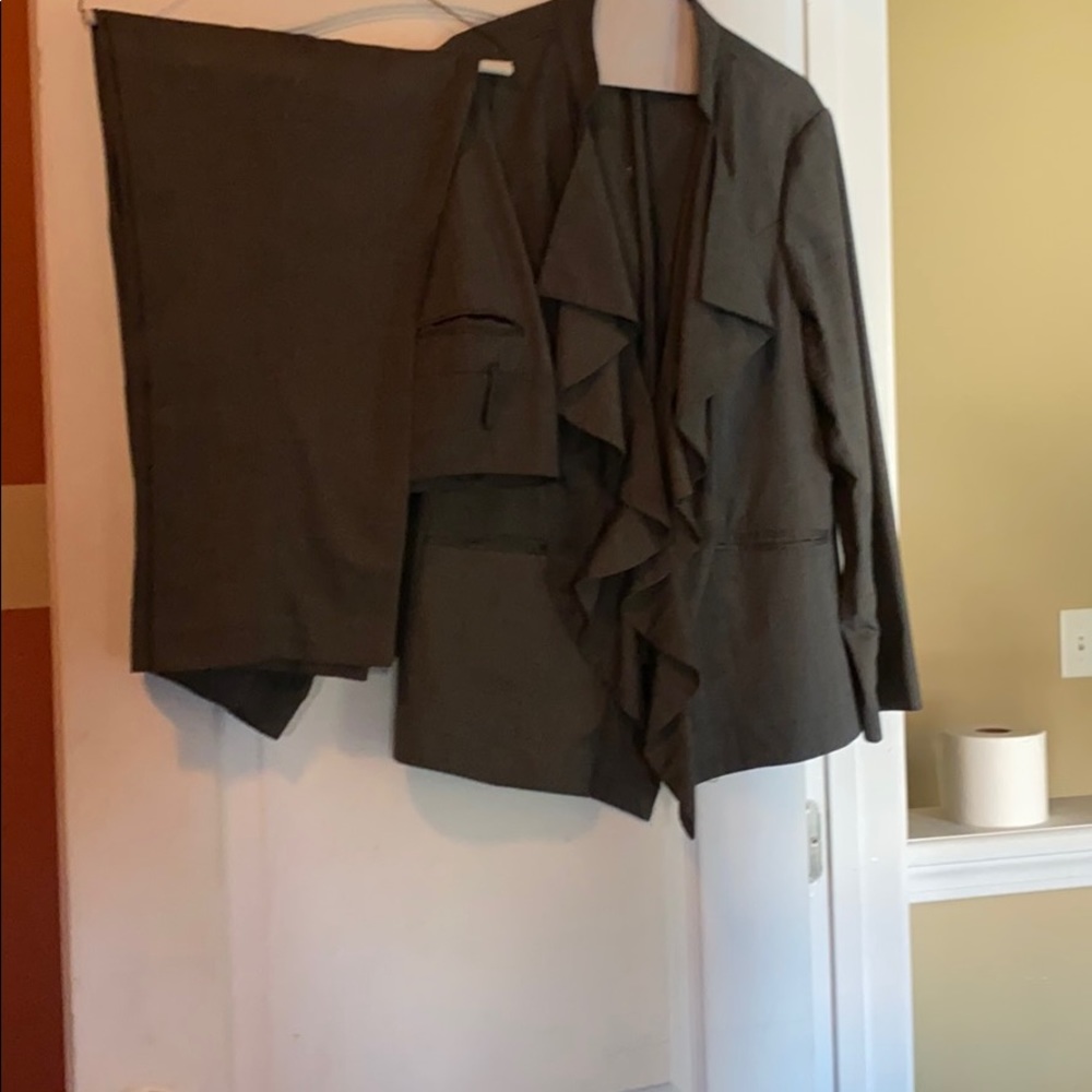 Grey pant suit